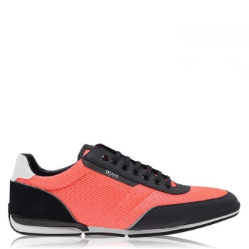 Hugo Boss Saturn Sport Mesh Trainers Navy/Orange 646 Men