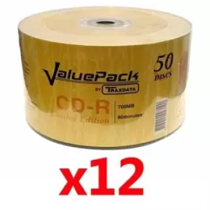 Ritek Traxdata CD-R 52X 600PK (12 x 50) Logo