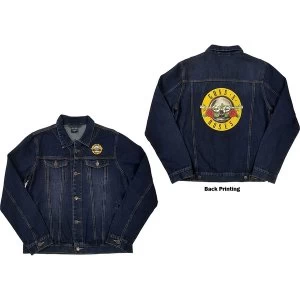 Guns N' Roses - Classic Logo Unisex Small Denim Jacket - Blue