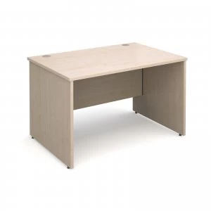 Maestro 25 PL Straight Desk 1200mm x 800mm - Maple Panel Leg Design