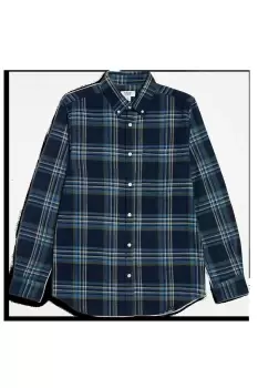 Navy Base Check Shirt