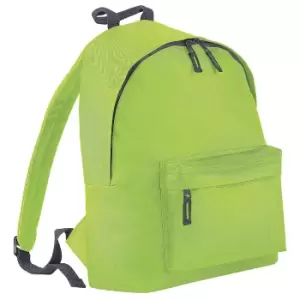 Bagbase Fashion Backpack / Rucksack (18 Litres) (Pack of 2) (One Size) (Lime/graphite)