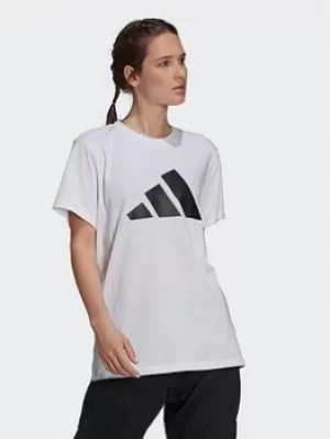 adidas Sportswear Future Icons Logo Graphic T-Shirt, Pink, Size XS, Women