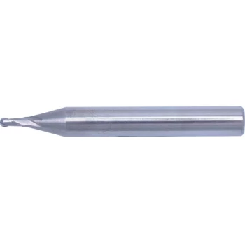 16.00MM Carbide 2 Flute Plain Shank Short Series Ball Nosed Slot Drill - Swisstech