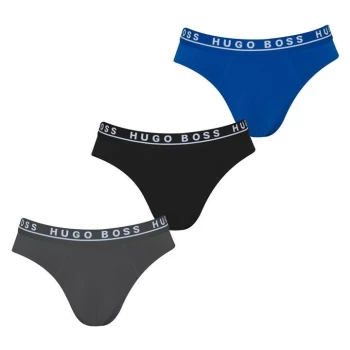 Hugo Boss 3 Pack Briefs Open Blue Size L Men