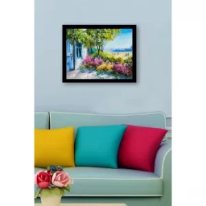 SC0873 Multicolor Decorative Framed MDF Painting