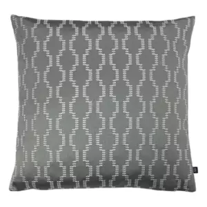 Ashley Wilde Nash Polyester Filled Cushion Polyester Cotton Fog/Dark Grey