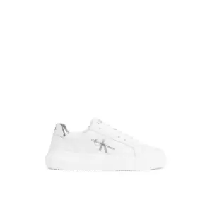 Calvin Klein Jeans Chunky Cupsole Laceup Lth Pearl - White