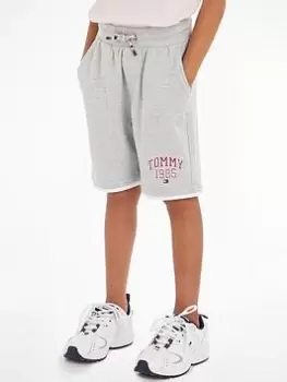 Tommy Hilfiger Boys Tommy Varsity Sweatshorts - Light Grey Marl, Light Grey, Size 14 Years