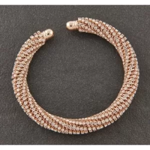 Sparkle Mesh Rose Gold Plated Bracelet