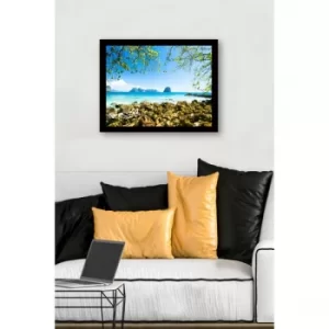 SC0662 Multicolor Decorative Framed MDF Painting