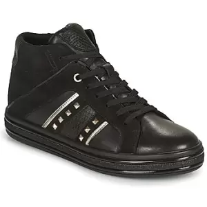 Geox LEELU womens Shoes (High-top Trainers) in Black,2.5