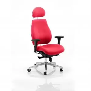 Chiro Plus Headrest Bespoke Colour Post Box Red KCUP0193