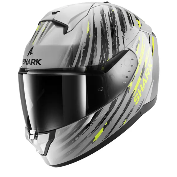 Shark Ridill 2 Assya Silver Anthracite Yellow SAY Full Face Helmet L