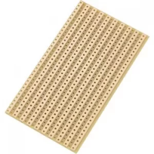 TRU COMPONENTS SU527610 Eurocard PCB Phenolic paper (L x W) 90 mm x 50 mm 35 µm Contact spacing 5.08mm Content