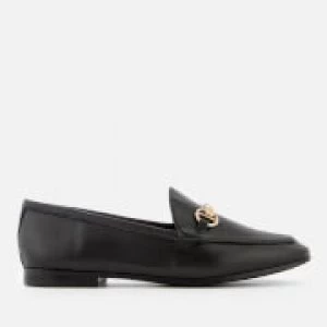 Dune Womens Guiltt Leather Loafers - Black - UK 7 - Black