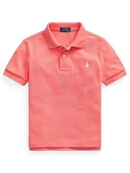 Ralph Lauren Boys Classic Short Sleeve Polo Top - Red, Size 14-16 Years=L