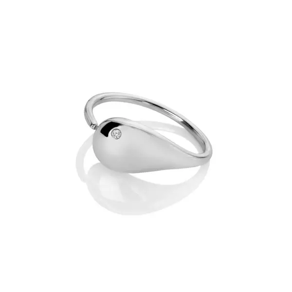 Hot Diamonds Sterling Silver Tide Ring DR281/S Size: Size S