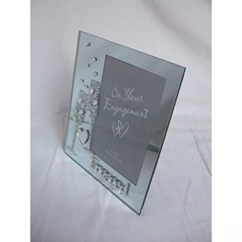 4" x 6" - Engagement Glass Photo Frame