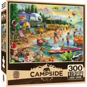 Masterpieces Puzzle Campside Day at the Lake EZ Grip Puzzle 300 piece Jigsaw puzzle