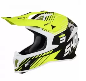 SHOT Lite Fury Black Neon Yellow White Glossy Offroad Helmet S