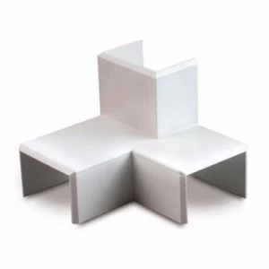 Zexum 25mm x 16mm Mini Trunking Accessories - Left Intersection