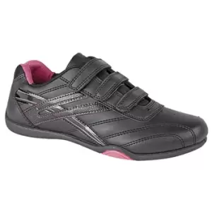 Dek Womens/Ladies Raven 3 Touch Fastening Trainers (5 UK) (Black/Fuchsia)