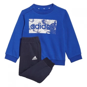 adidas Essentials Sweatshirt and Pants Kids - Bold Blue / White