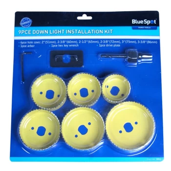 9 Piece Downlight Installation Kit (51 - 75mm)