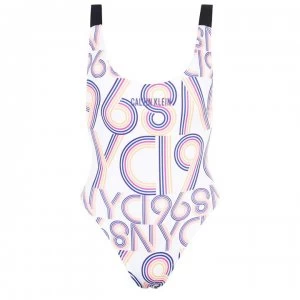 Calvin Klein Intense Power Print Swimsuit - Multi 0K9