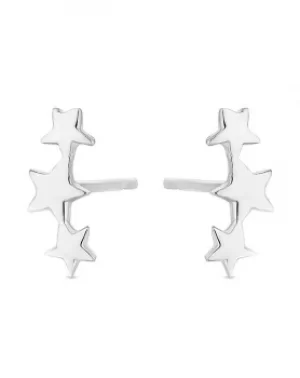 Simply Silver Sterling Silver Star Studs