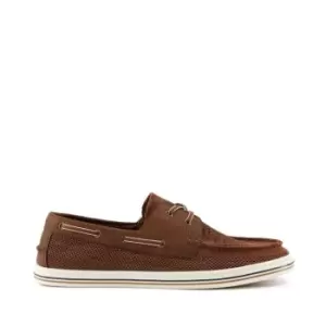 Dune London Burnner Knitted Boat Shoes - Brown