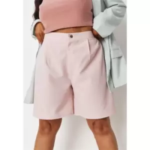 Missguided Plus Size Tailored Shorts - Pink