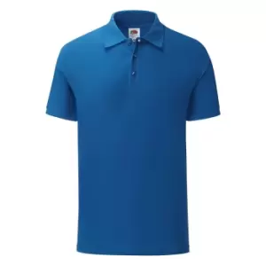 Fruit Of The Loom Mens Tailored Poly/Cotton Piqu Polo Shirt (S) (Royal Blue)