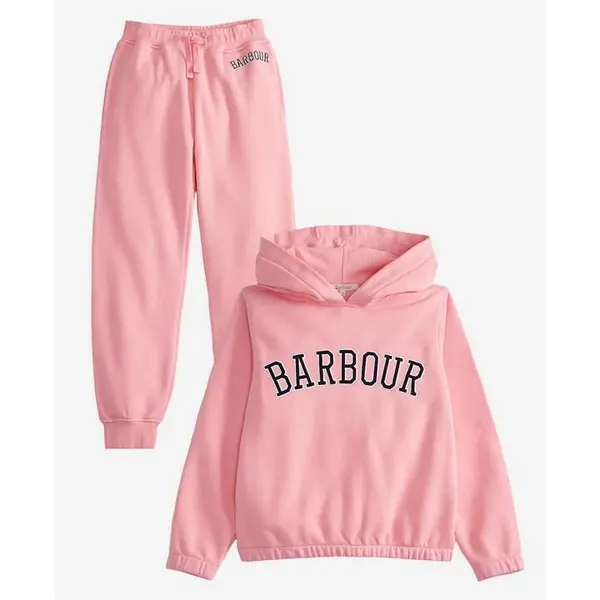 Barbour Girls Harper Tracksuit - Pink 14-16Y/XXL