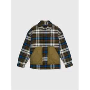 Tommy Hilfiger Tommy Tartan Nylon Mix Overshirt - Green