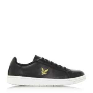 Lyle and Scott Cormack Logo Embroidered Trainers - Black