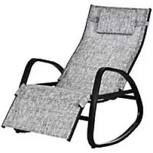 Outsunny Rocking Chair 84A-121V70GY Metal, Textilene Grey