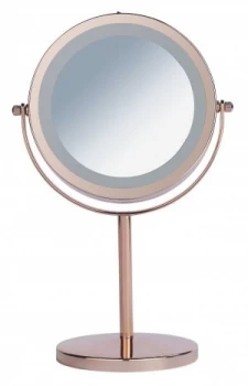 Danielle Creations Rose Gold Finish Light Up Beauty Mirror