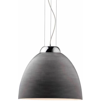 Ideal Lux Lighting - Ideal Lux Tolomeo - 1 Light Dome Ceiling Pendant Grey, E27