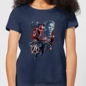 Avengers: Endgame Shield Team Womens T-Shirt - Navy - S