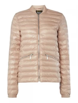 Barbour International Lapper Baffle Quilted Coat Light Pink