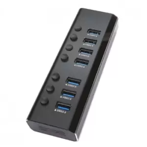 Spire External 7-Port USB 3.0 Hub External Power Individually...