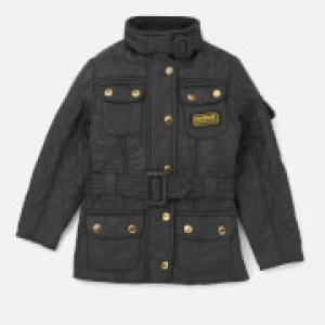 Barbour Girls International Quilt Jacket - Black - XL/12-13 Years - Black