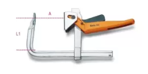 Beta Tools 1594 Lever Bar Clamp Max A: 430mm L1: 150mm 015940040