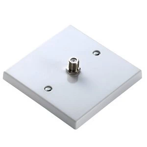 Power Pro White Single Satellite socket