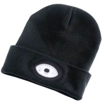 Draper 99521 Beanie Hat with 1W Rechargeable Torch - 100 Lm (Black...