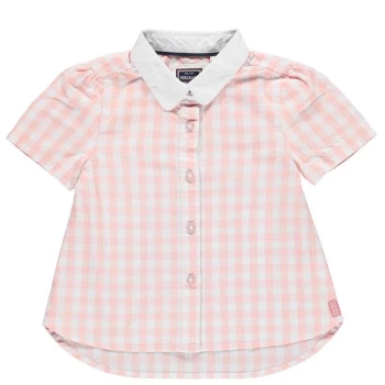 SoulCal Short Sleeve Shirt Infant Girls - Pink Gingham