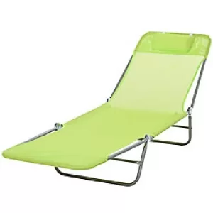 Outsunny Lounge Chair 01-0335 Textilene, Steel Green