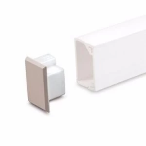 Zexum 16mm x 16mm Mini Trunking Accessories - Stop End